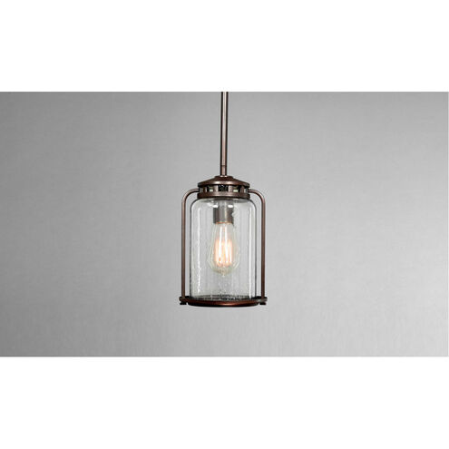 Botta 1 Light 6 inch Antique Bronze Outdoor Hanging Lantern, Small